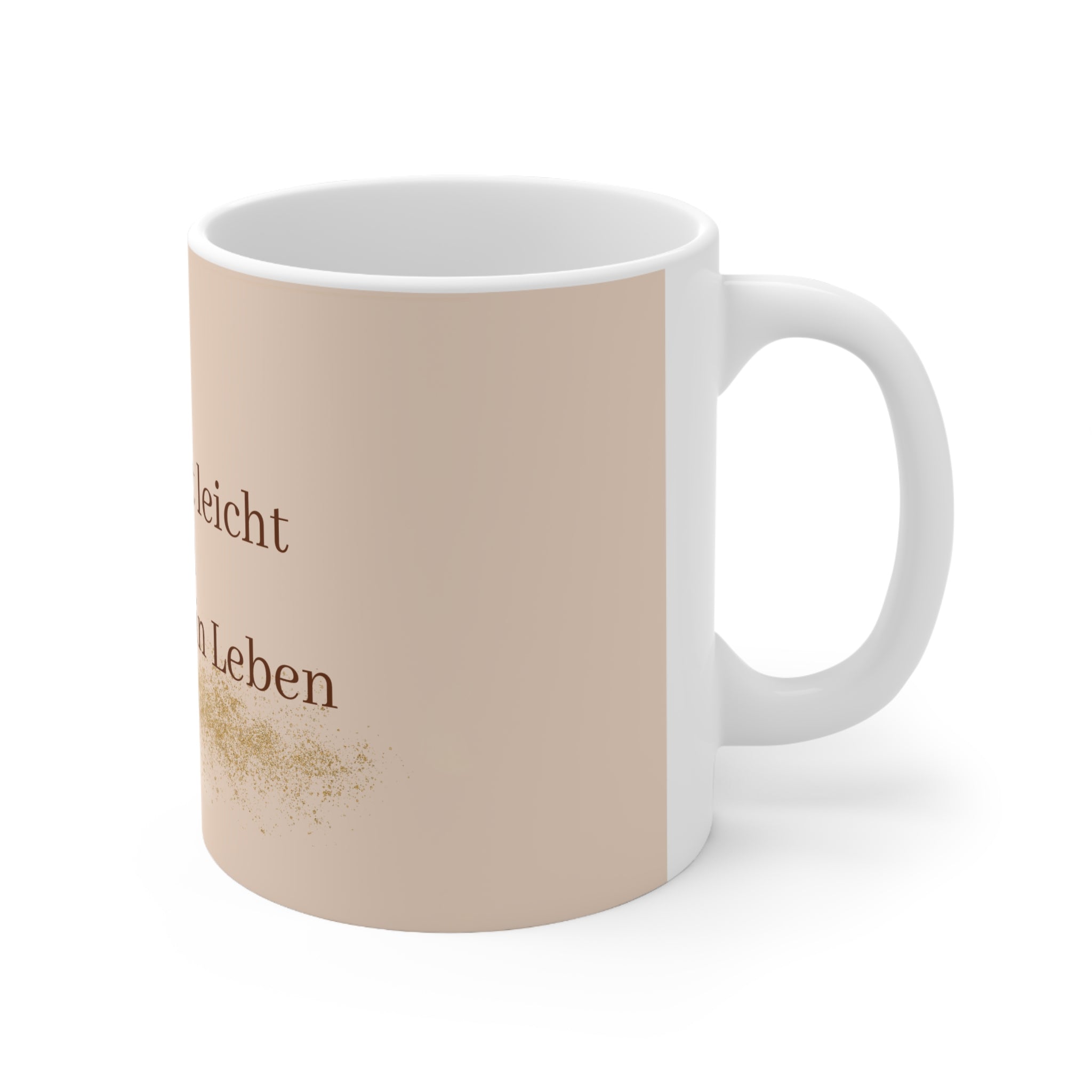 "Geld fließt leicht und stetig in mein Leben" - Manifestations-Tasse
